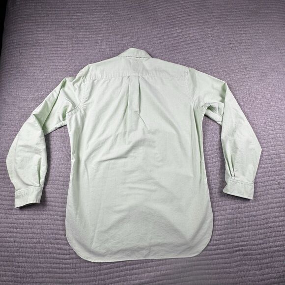 Vintage Polo Ralph Lauren Button Down Shirt Men M Green LS Y2K Classic Fit - Picture 5 of 9